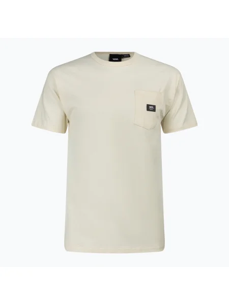Olcsóbban. Férfi póló Vans Off The Wall Ii Pocket Ss antique white. Méret: L fehér