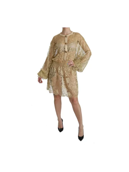 Sukienka ołówkowa Dolce And Gabbana żółta