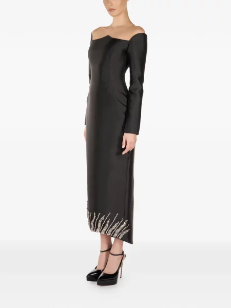 Rochie midi Araftu până la genunchi de costum negru