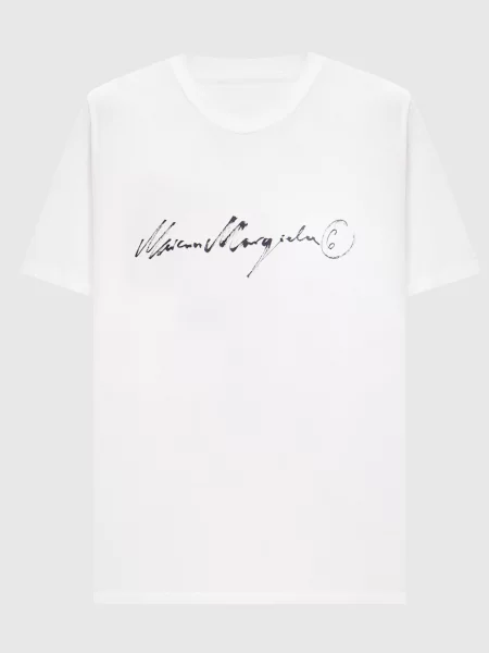 Футболка Maison Margiela Mm6 с принтом белая