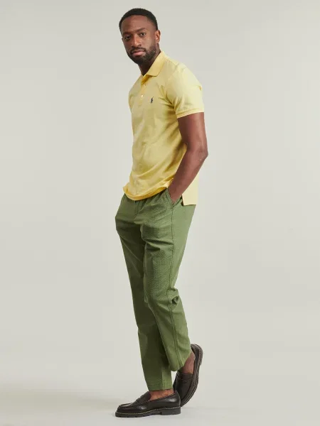 Tricou polo Polo Ralph Lauren plasă galben