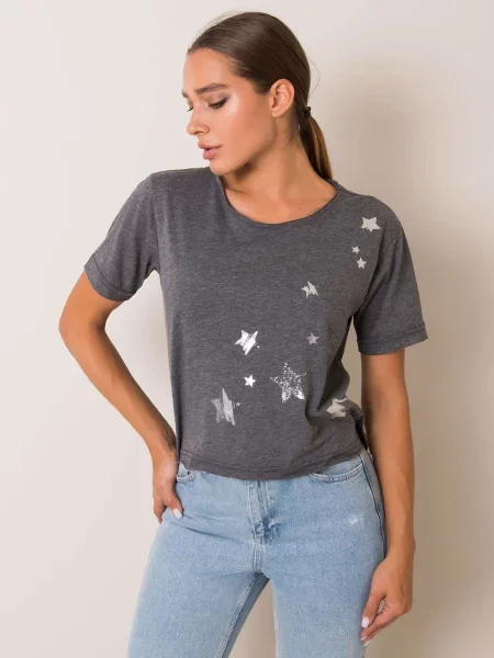 Tricou Fashionhunters gri