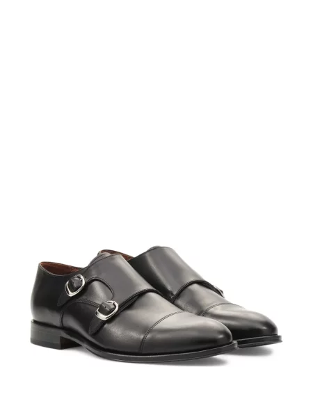 Pantofi monk Lottusse cu cataramă negru