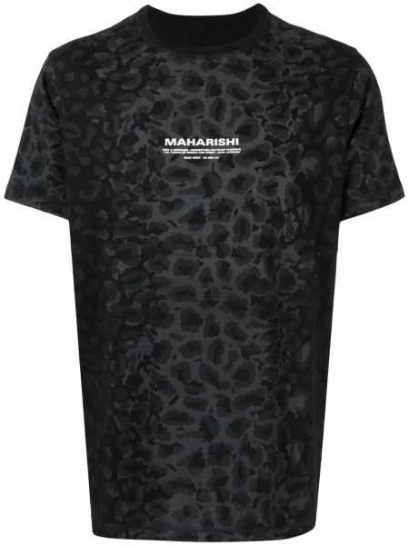 Tricou Maharishi cu imagine negru