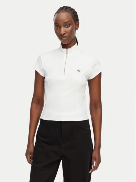Calvin Klein Jeans Dirndl hlače bijela