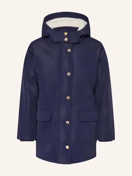Petit Bateau Parka S Odnímatelnou Kapucí tmavě modrá