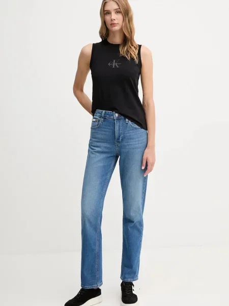 Kavbojke Calvin Klein Jeans modra