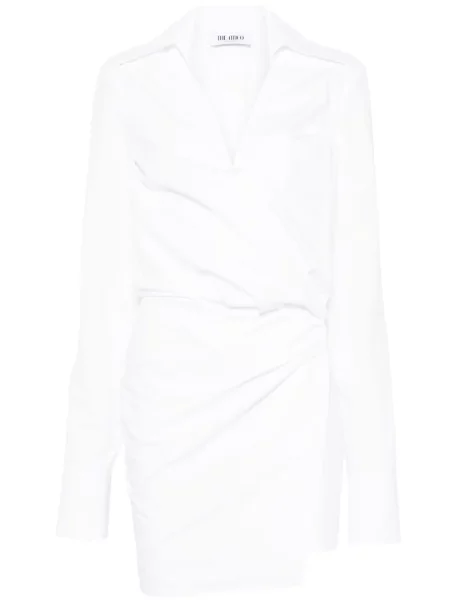 Rochie tip cămașă The Attico de costum alb