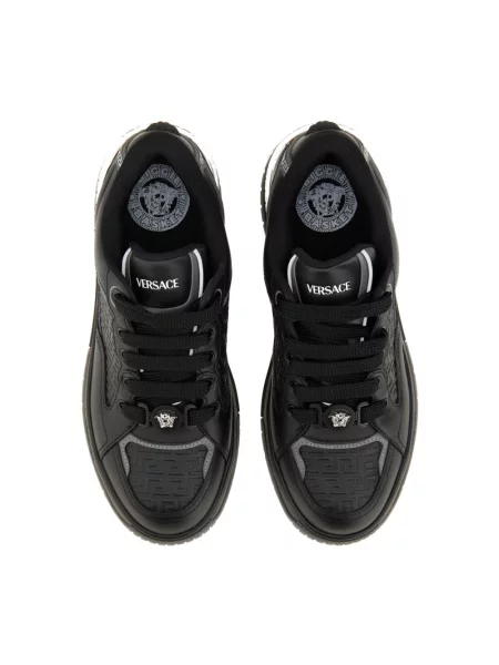 Sneakersy Versace skórzane czarne