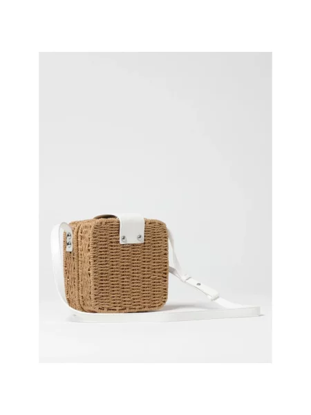 Torebka crossbody Marni elegancka brązowa