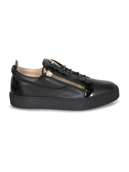 Sneakersy Giuseppe Zanotti skórzane czarne