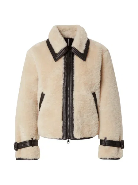 Marc Cain Geacă de primăvară-toamnă ecru / maro închis bej