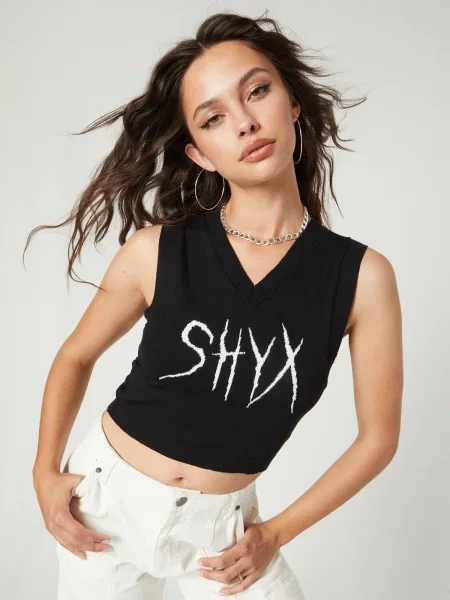 SHYX Tricou Kora / negru alb