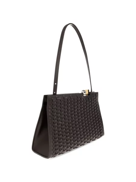 Geantă shopper Jacquemus din piele maro