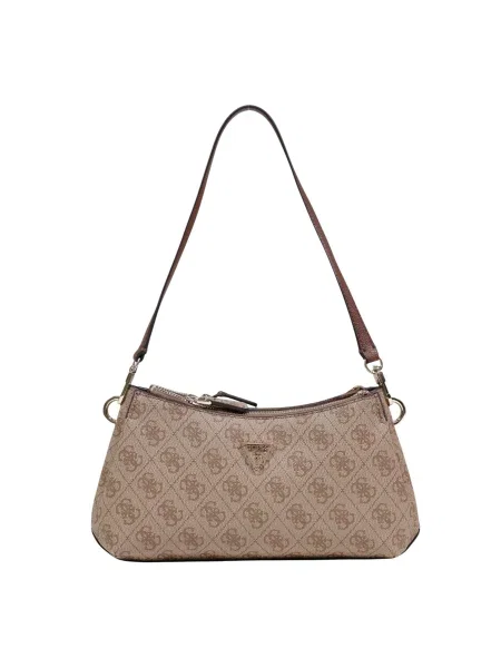 Torebka crossbody Guess z autografem brązowa
