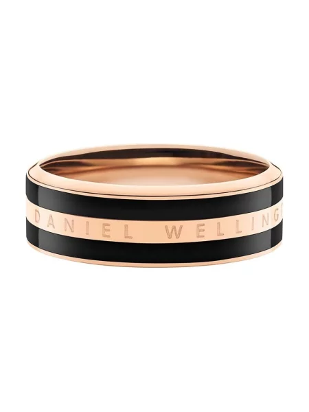 Пръстен Daniel Wellington Emalie Ring Black Rg 52 черно