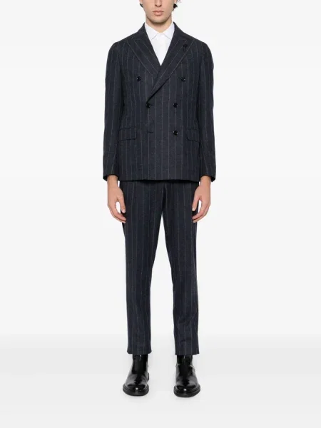 Costum Lardini cu dungi de costum albastru