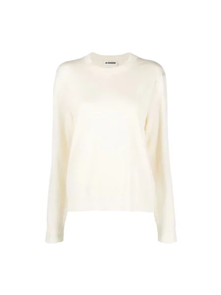 Sweter Jil Sander wełniany elegancki beżowy