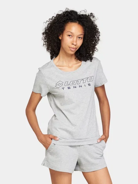 Футболка Lotto бавовна/поліестер сірий