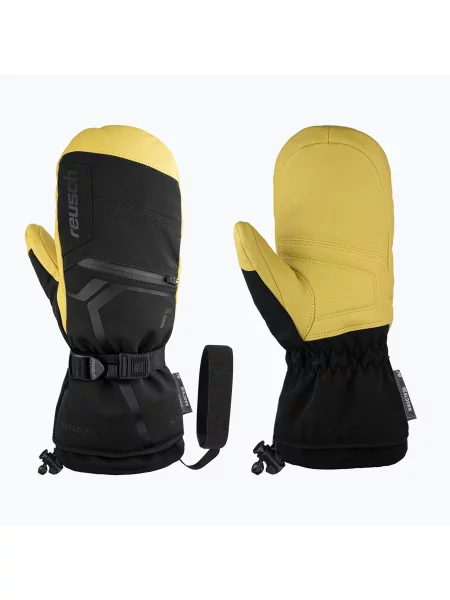 Mănuși de schi Reusch Down Spirit Gore-Tex Mitten black/camel negru