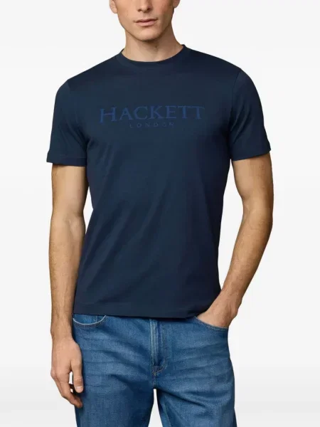 Tricou Hackett London cu imagine albastru