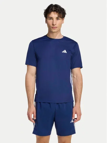 Adidas Športna majica Workout Essentials Base Mornarsko modra