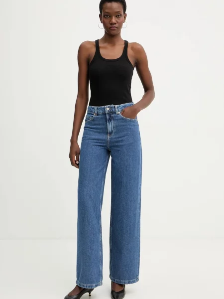 Джинси BOSS Orange C MARLENE HR висока посадка помаранчеві