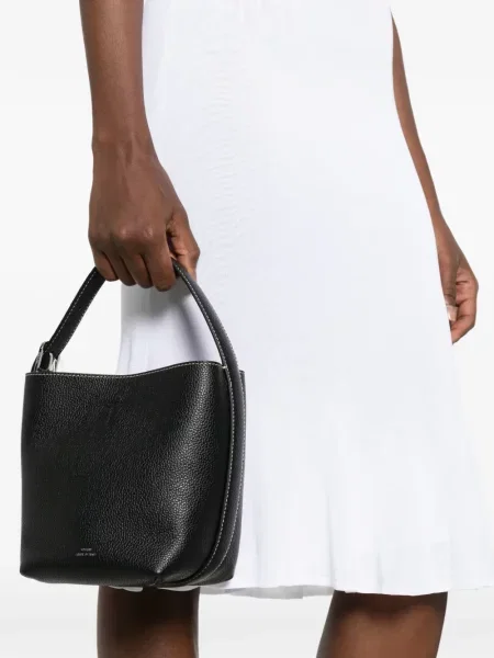 Geantă shopper Toteme cu imagine negru