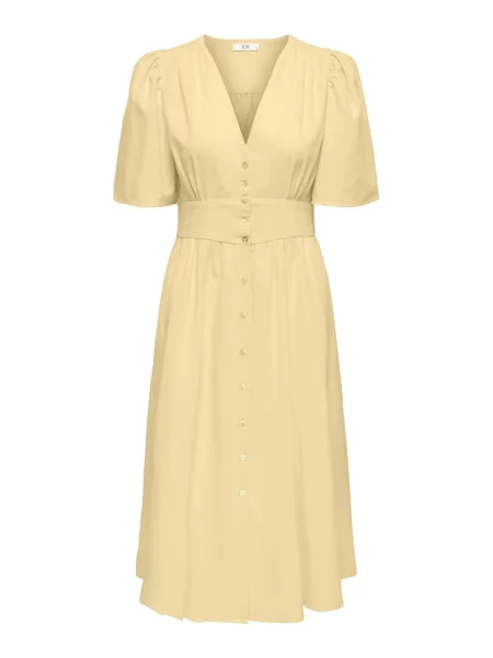 JDY Obleka JDYNORA svetlo rumena