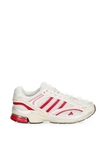 Ριγέ τρέξιμο μπουφάν Adidas με αυτόγραφο καφέ