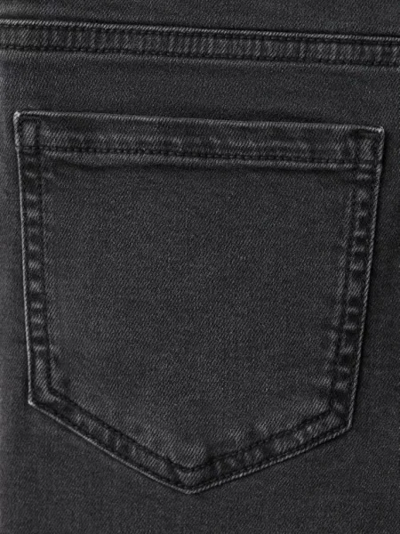 Jeansy skinny fit z bawełny black denim Dzieci 8 MANGO KIDS czarne