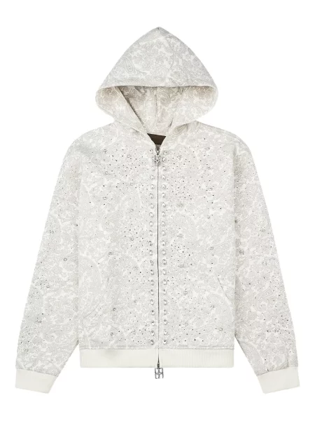 Суичър с качулка Birth Of Royal Child с перли сиво