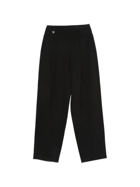 Pantaloni Macron cu autograf negru