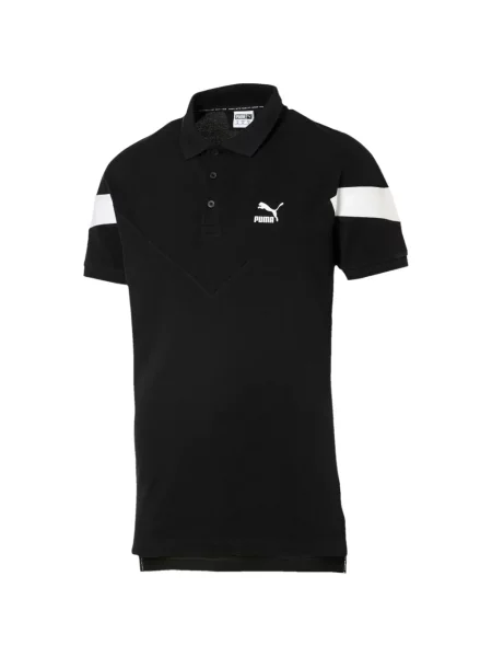 Tricou polo Puma cu dungi negru