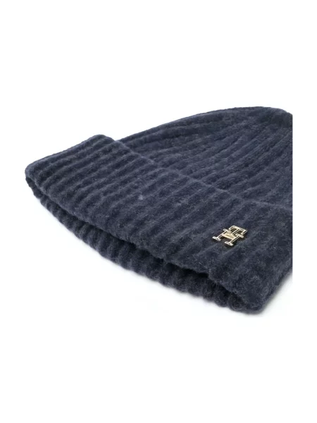 Czapka Tommy Hilfiger wełniana niebieska