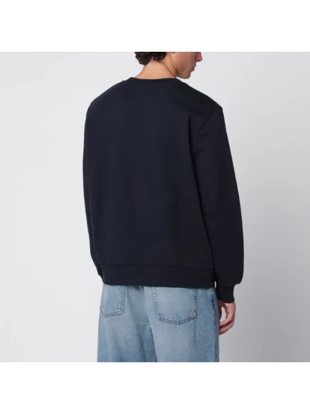 Bluza A.p.c. z dżerseju niebieska