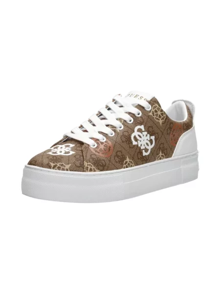 Sneakersy Guess brązowe