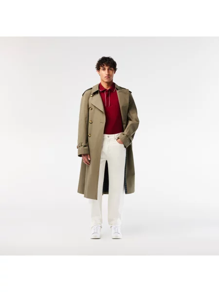 Lacoste Koszulka Polo Smart Paris Z Elastycznej Bawełny Z Kontrastowym Wykończeniem czerwony