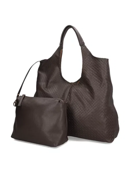 Kabelka Shopper hnědá