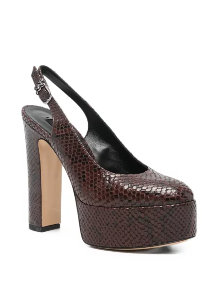 Pantofi cu toc Casadei cu platformă maro