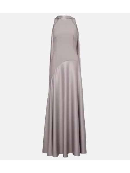 Rochie Solace London din satin gri