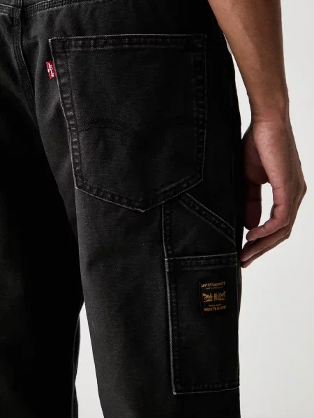Levi's дънки straight мъжки LOOSE STRT CARPENTER x WORKWEAR черно