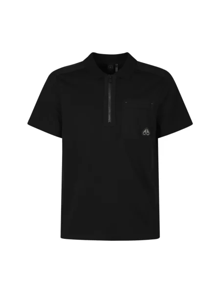 Koszulka polo Moose Knuckles czarna