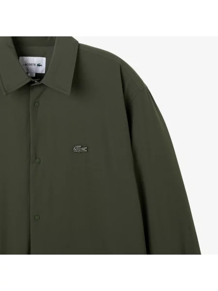 Lacoste Pikowana Wodoodporna Bluza Wierzchnia zielona