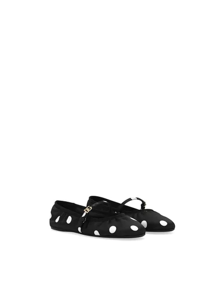 Balerinki Dolce And Gabbana w grochy czarne