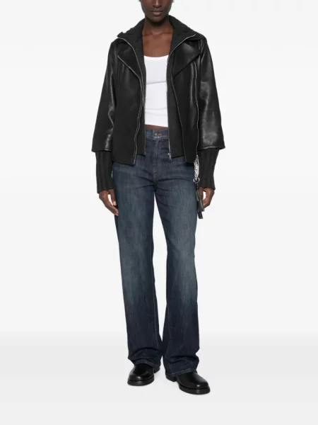 Geanta de piele The Jackie Leathers negru