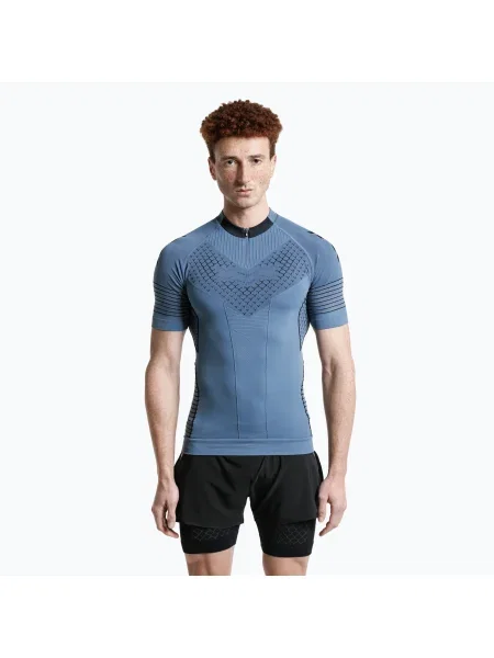 Běžecké tričko X-Bionic Twyce Race slate blue/x black černé