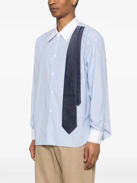 Риза Charles Jeffrey Loverboy на райета връзки синьо