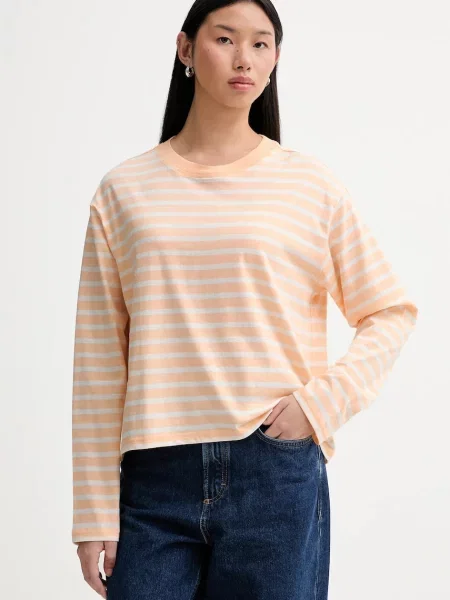 Marc O'Polo longsleeve cold shoulder pomarańczowy