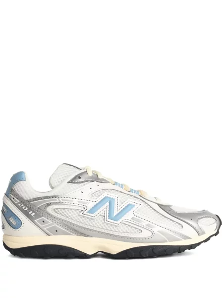 Sneakerși New Balance 574 din piele de căprioară alb